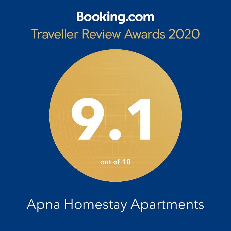 Certifikát, hodnocení, plakát nebo jiný dokument vystavený v ubytování Apna Homestay Apartments