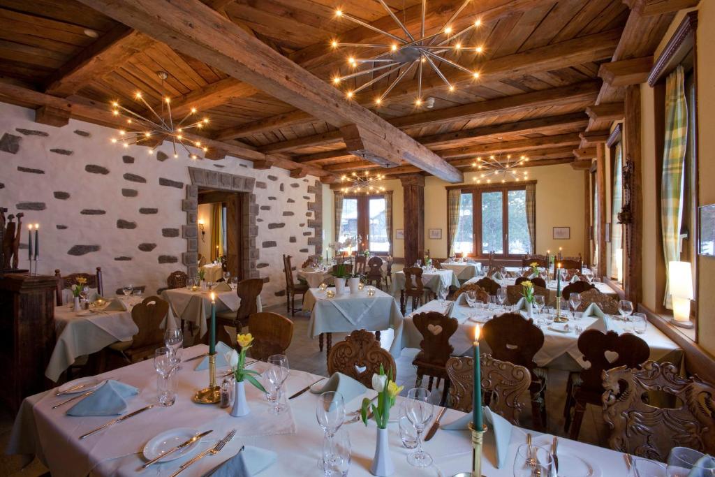 Restaurace v ubytování Hotel Allalin Saas-Fee