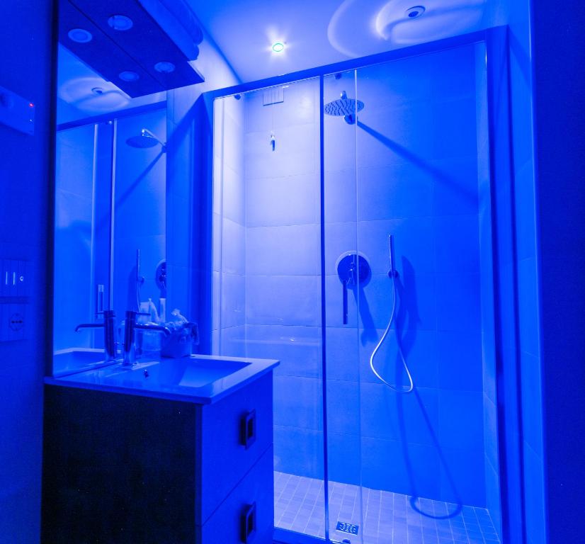 Koupelna v ubytování BRIGANTE SUITES
