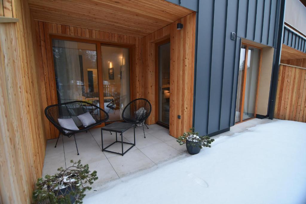 Balkón nebo terasa v ubytování Apartman Milíř - ADULTS ONLY