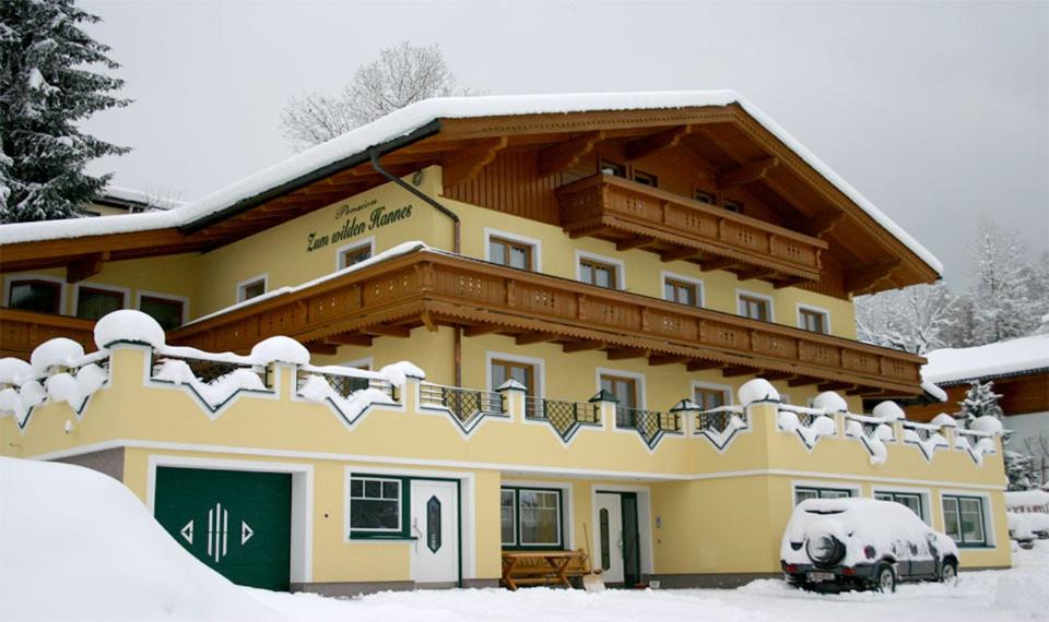 Pension Zum wilden Hannes v zimě