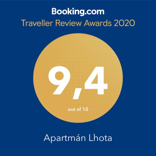 Certifikát, hodnocení, plakát nebo jiný dokument vystavený v ubytování Apartmán Lhota