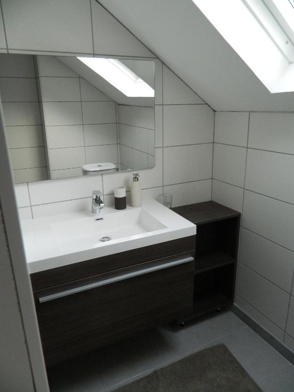 Koupelna v ubytování B&B Les Tchéous