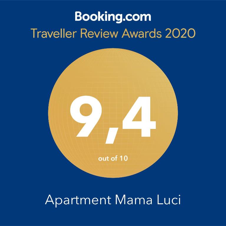 Certifikát, ocenenie alebo iný dokument vystavený v ubytovaní Apartment Mama Luci