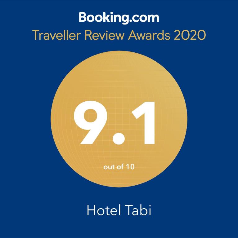 Certifikát, hodnocení, plakát nebo jiný dokument vystavený v ubytování Hotel Tabi