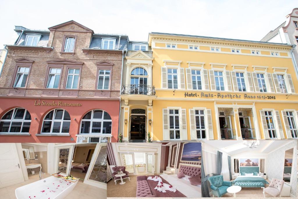 a group of buildings in front at Hotel Amts-Apotheke in Limburg an der Lahn