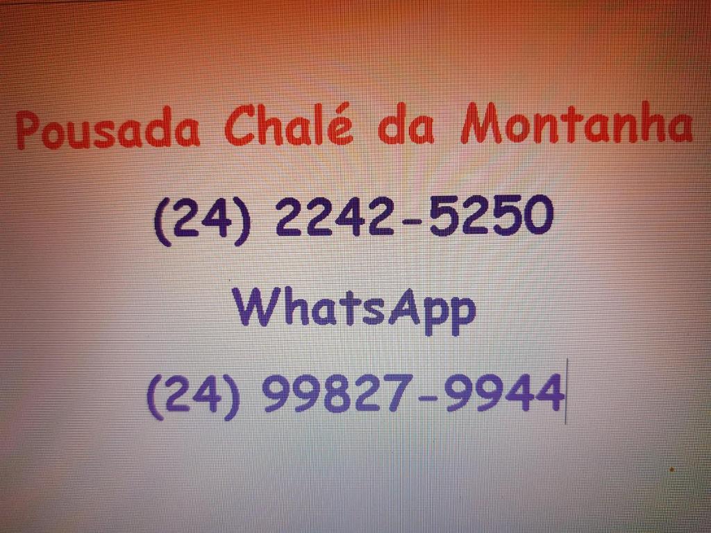  Pousada Chale da Montanha