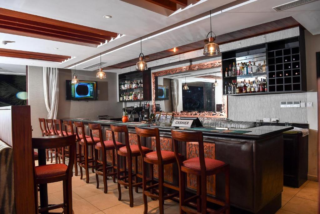 Lounge nebo bar v ubytování Hillpark Hotel