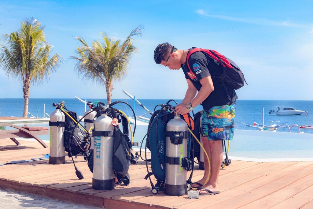 Hosté ubytování Hi Blue Bali Melasti Dive Resort