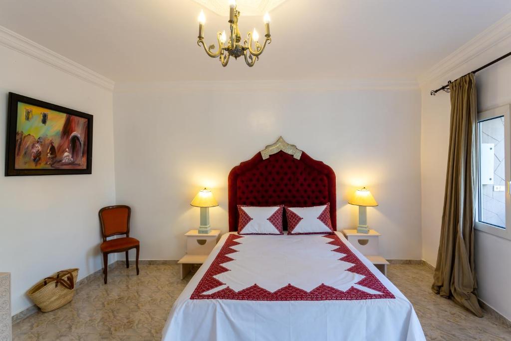 Postel nebo postele na pokoji v ubytování Villa Ayche