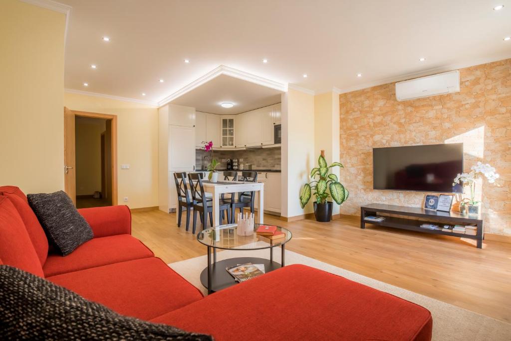 Posezení v ubytování Apartamento Santo Amaro