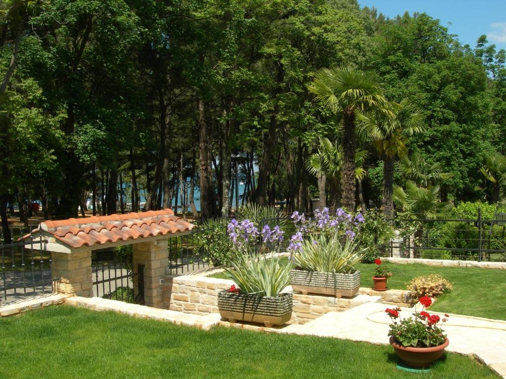 Vonkajšia záhrada v ubytovaní Villa Parenzo 150mt dal mare 8min piedi dal centro