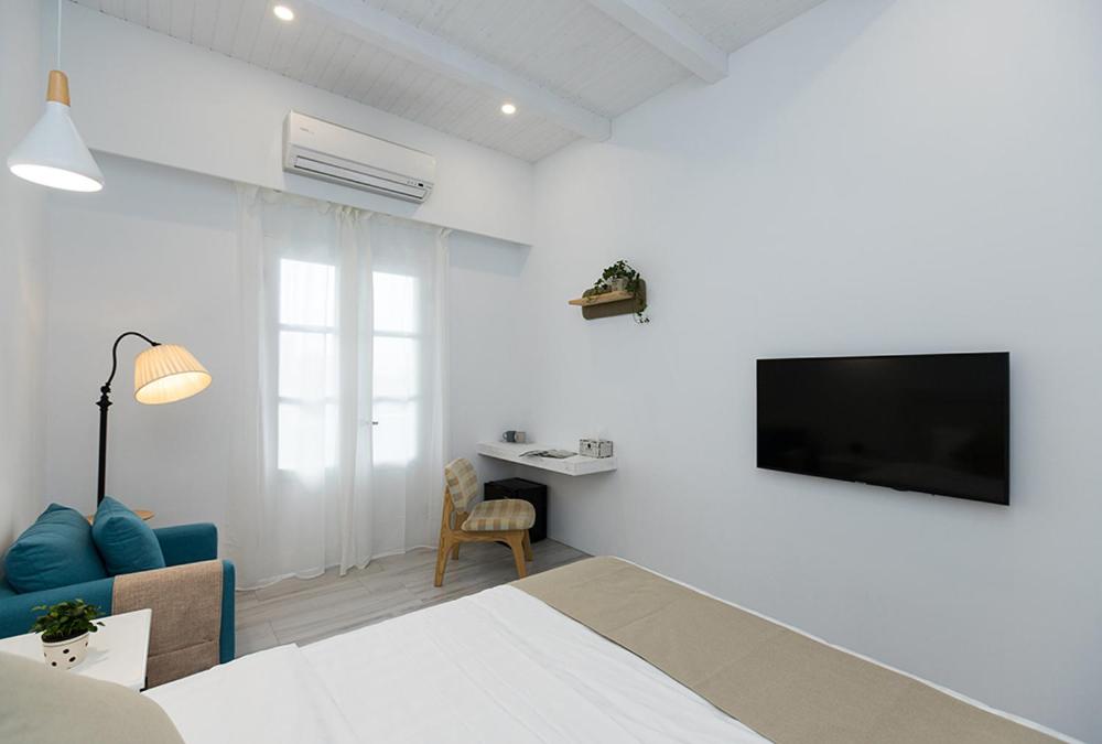 Blue White - Chambre Double Avec Balcon