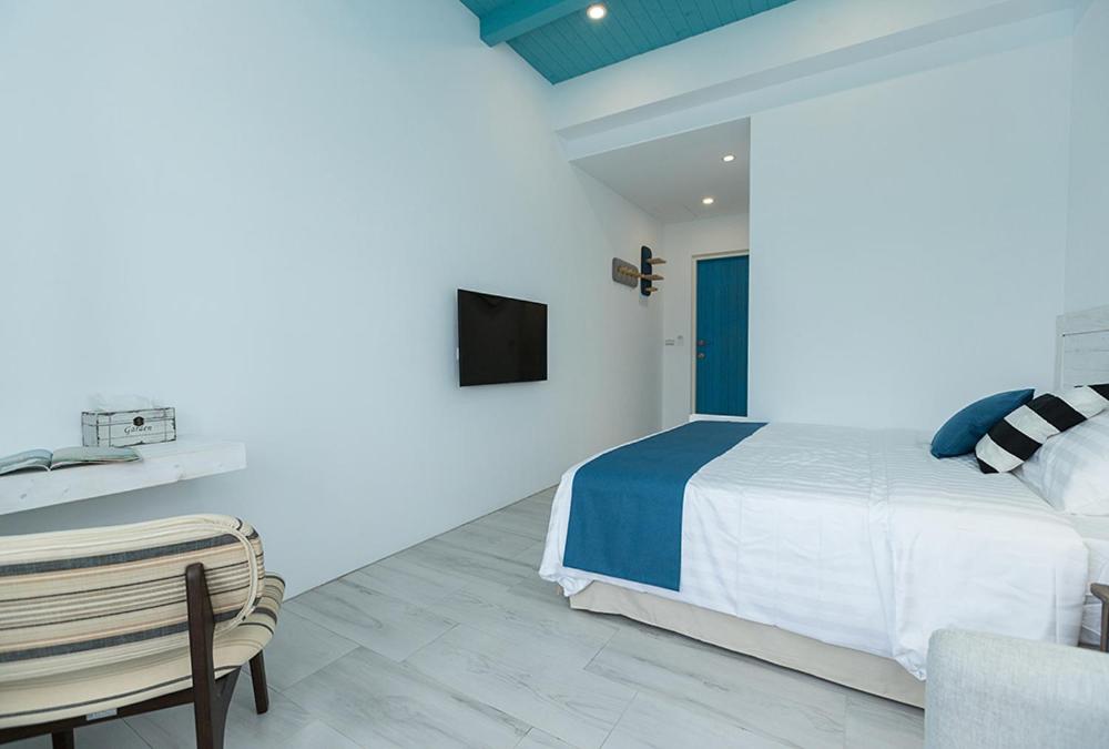 Blue White - Chambre Double Avec Balcon