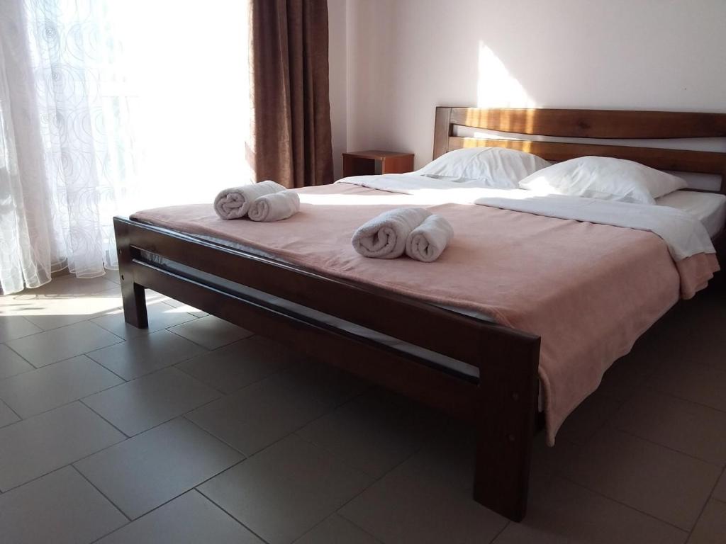 Postel nebo postele na pokoji v ubytování Hotel Golden Beach