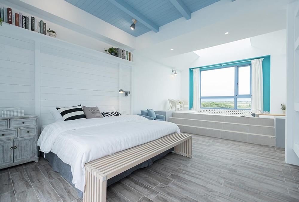 Blue White - Chambre Double De Luxe Avec Balcon Et Vue En Mer
