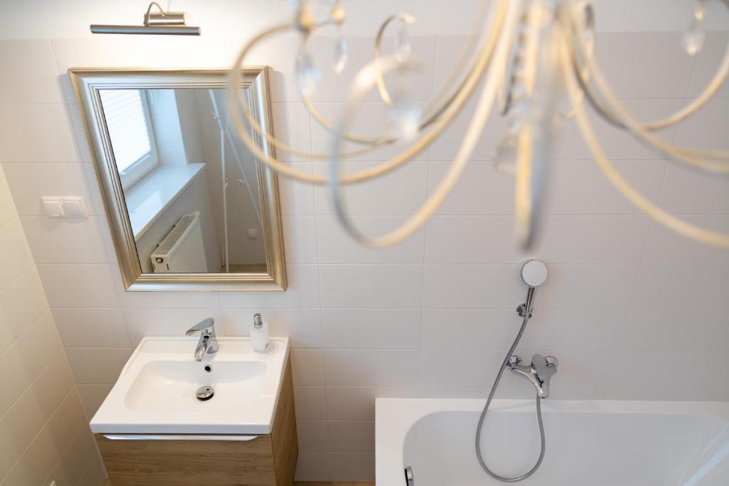 Kúpeľňa v ubytovaní Apartamenty Wczasowa