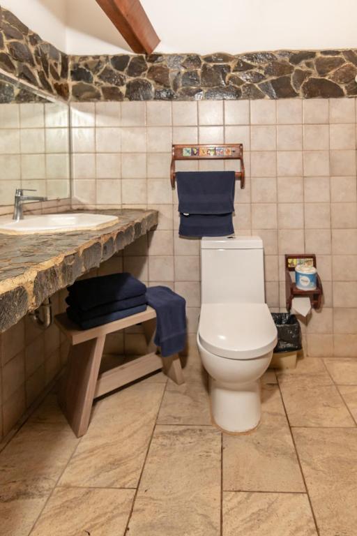 Koupelna v ubytování Cabinas Las Olas