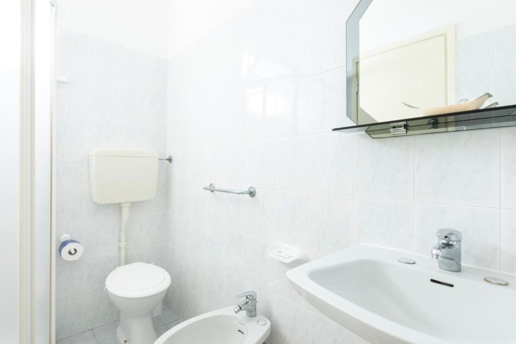 Koupelna v ubytování Hotel Verde Luna