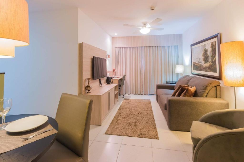  NOB2105 Excelente Flat em Boa Viagem com 2 quartos