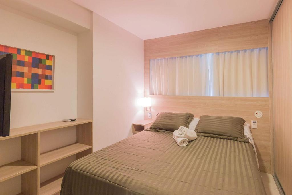  NOB2105 Excelente Flat em Boa Viagem com 2 quartos