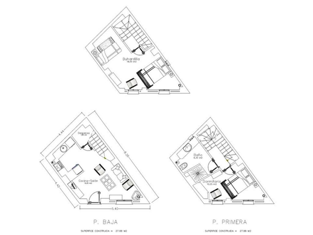 The floor plan of Casilla Dalea en Carcabuey, descubre el interior de Andalucia