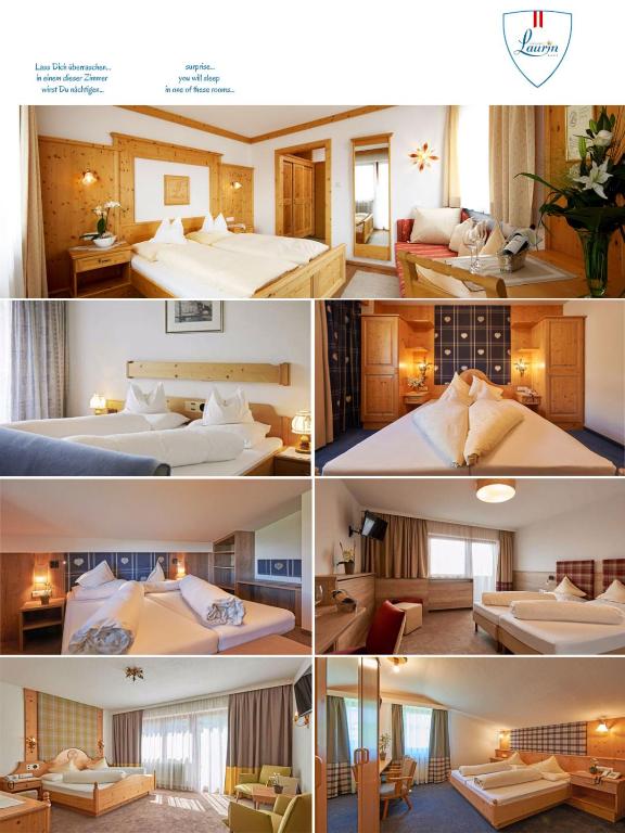Postel nebo postele na pokoji v ubytování Alpenhotel Laurin