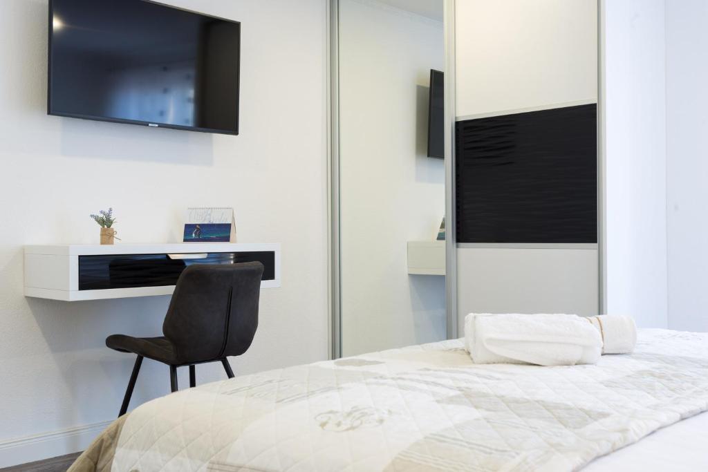 Posteľ alebo postele v izbe v ubytovaní Sedra Home