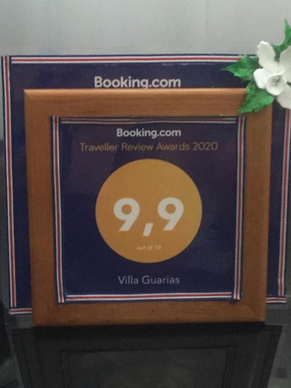Certifikát, hodnocení, plakát nebo jiný dokument vystavený v ubytování Villa Guarias
