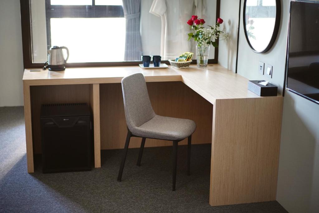 Kuchyň nebo kuchyňský kout v ubytování E Hotel