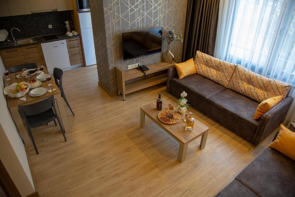 Posezení v ubytování Golden World Suite Hotel