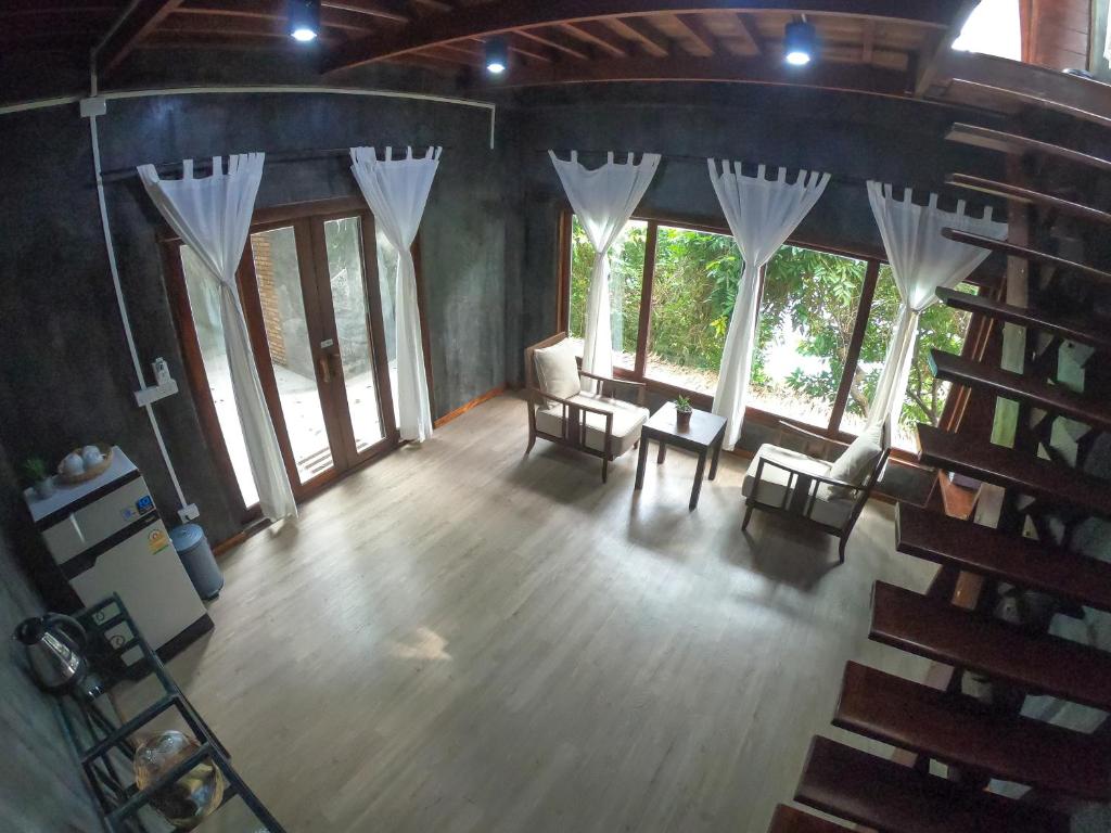 Posezení v ubytování Blue Heaven Resort Koh Tao