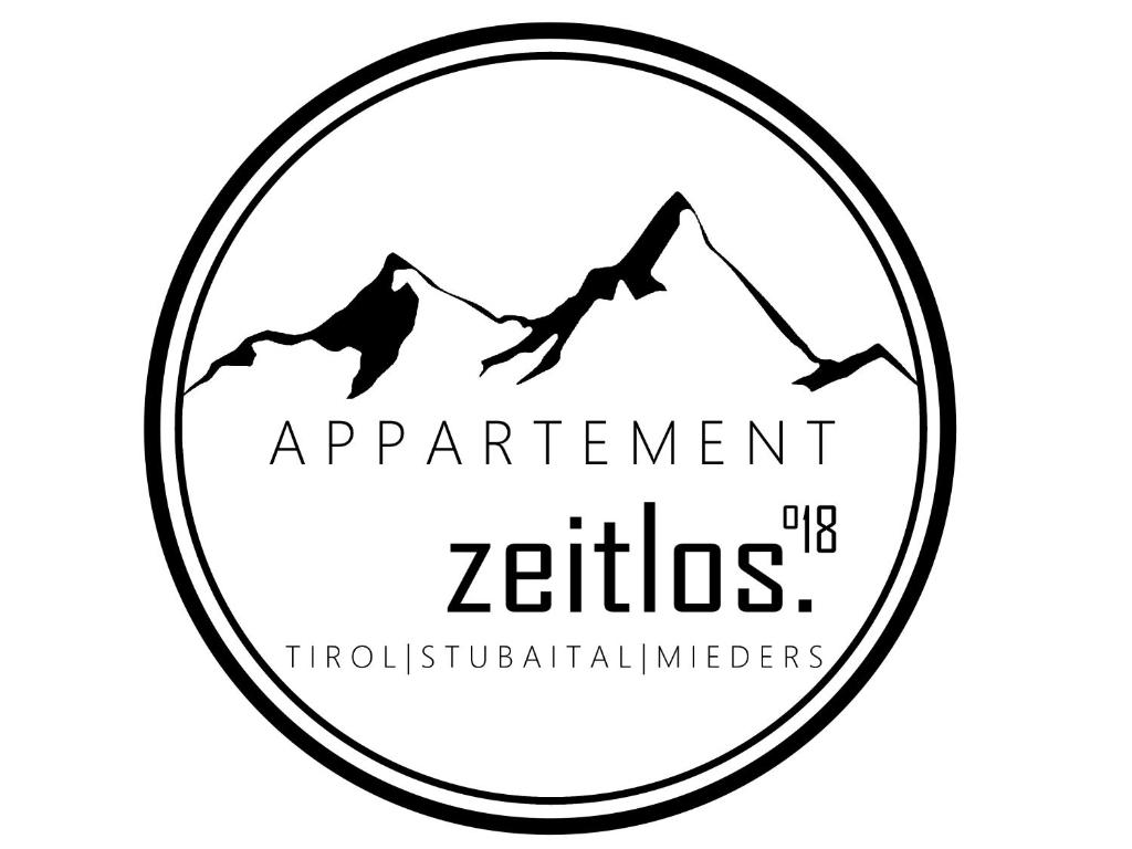een rond logo voor het departement Zebosos bij Appartement Zeitlos. °18 in Mieders