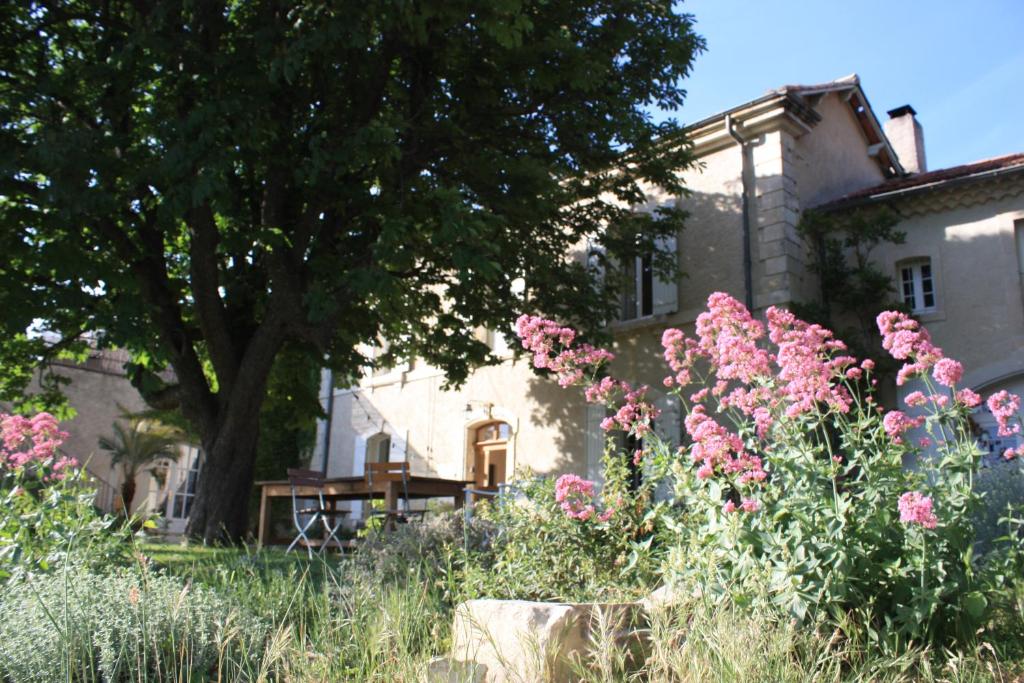 Zahrada ubytování Domaine Fontaine
