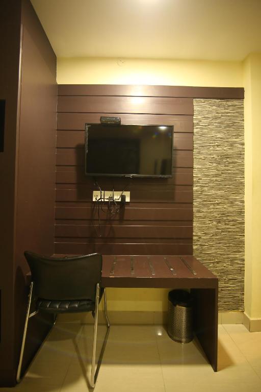 TV a/nebo společenská místnost v ubytování Hotel White Mount