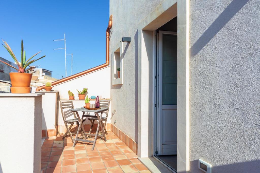 Balkón alebo terasa v ubytovaní Mercato di Ortigia Apartments