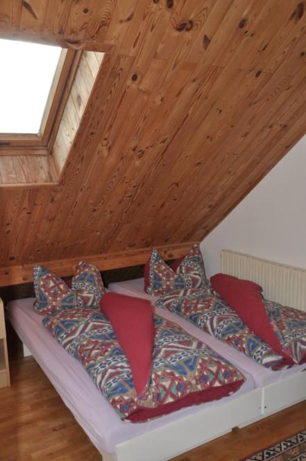 Postel nebo postele na pokoji v ubytování Chata Salicka Bozkov