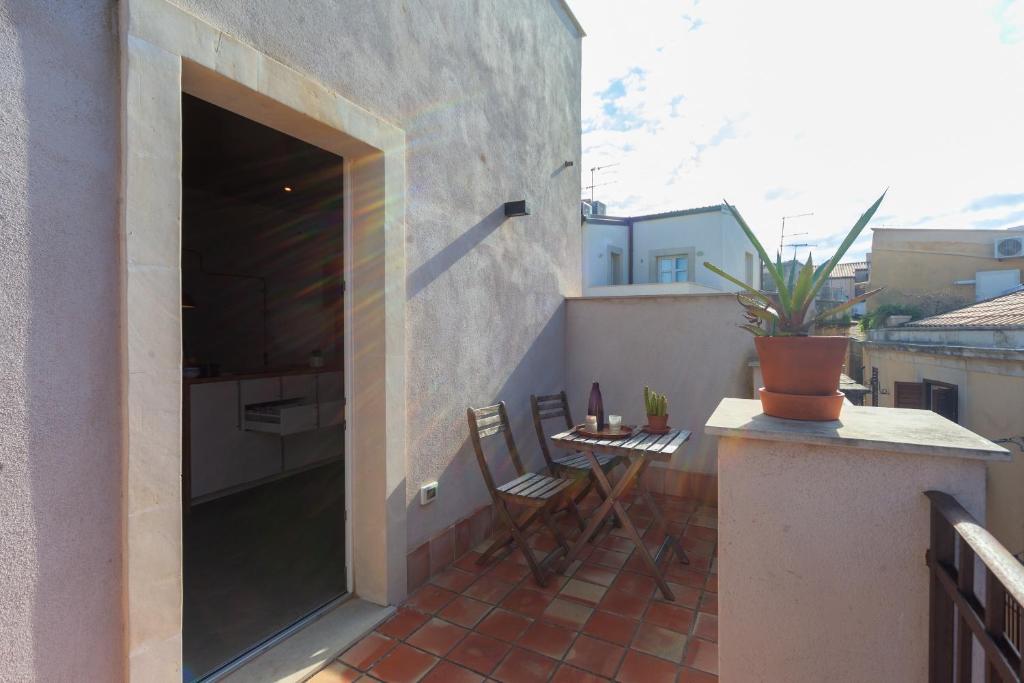 Balkón alebo terasa v ubytovaní Mercato di Ortigia Apartments