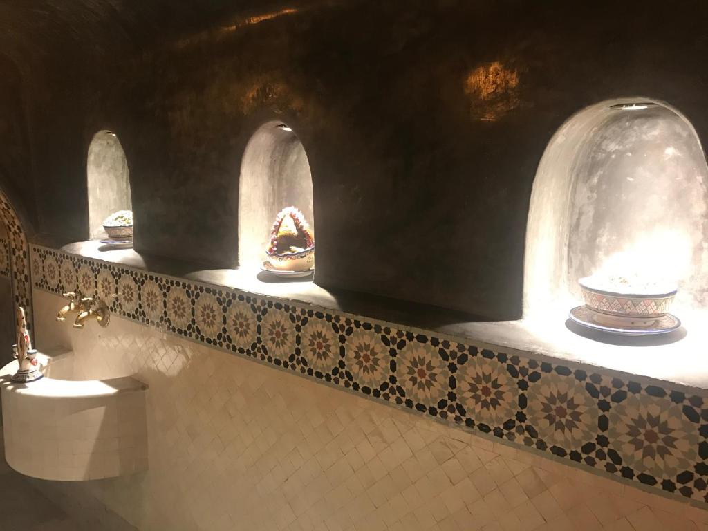Koupelna v ubytování Riad Dar Skalli & SPA
