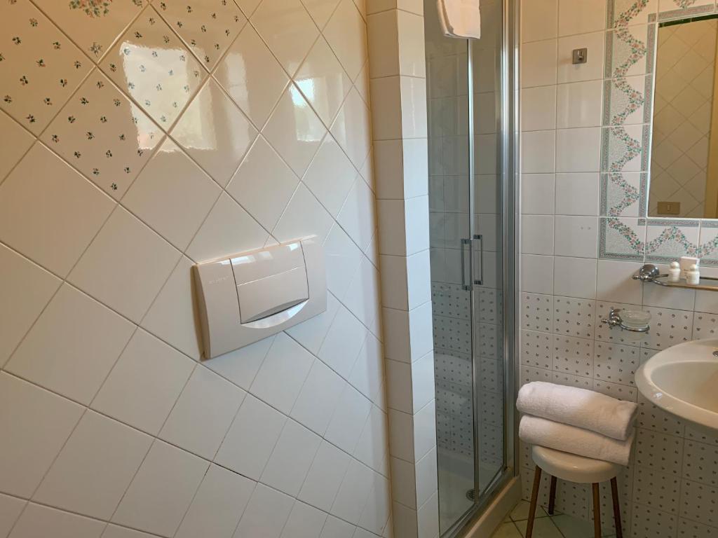 Koupelna v ubytování Hotel La Playa