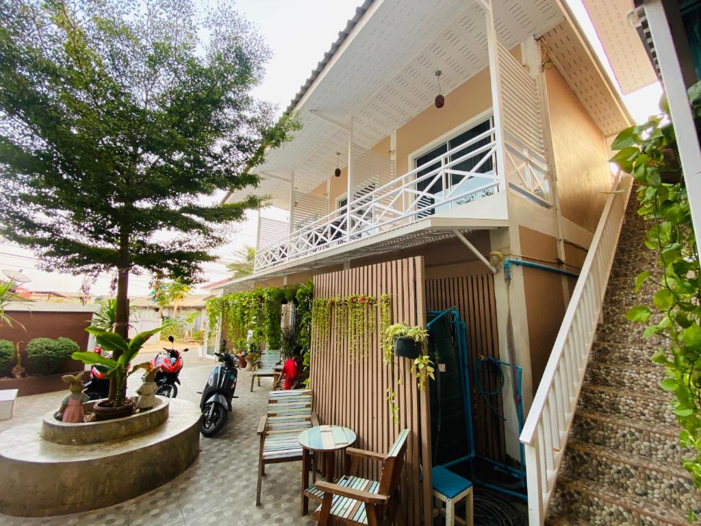 Balkón nebo terasa v ubytování Kohlarn Resort