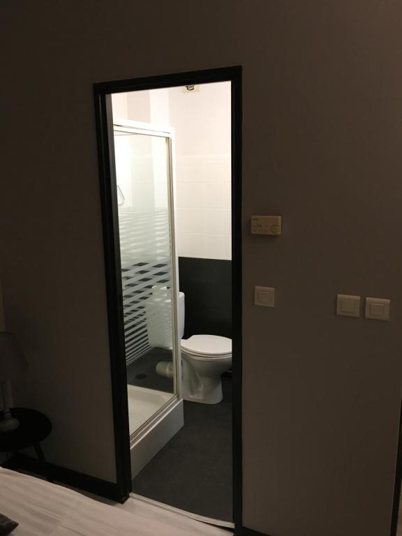 Koupelna v ubytování Hotel Dorele