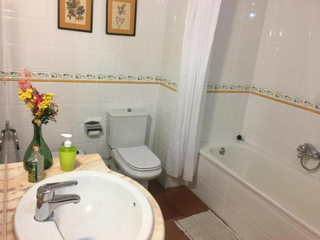 Koupelna v ubytování Casa Inés