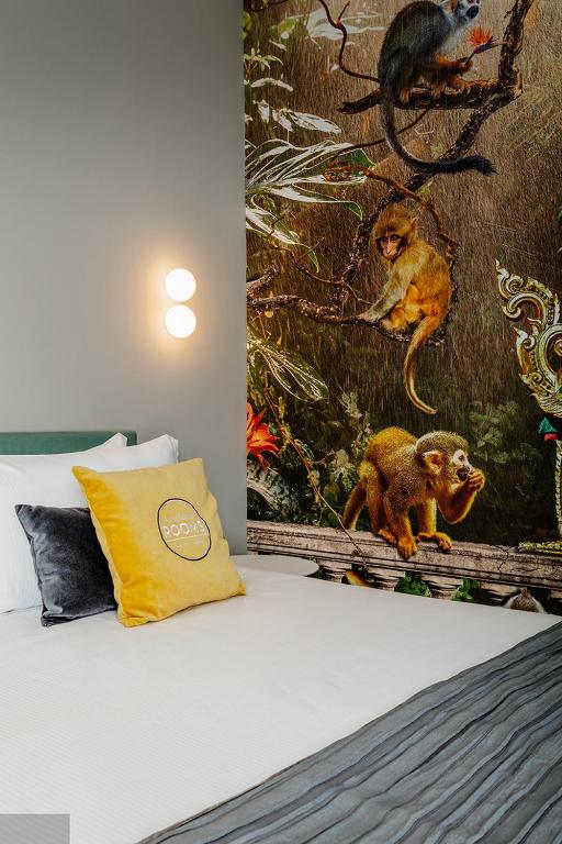 Postel nebo postele na pokoji v ubytování Anjoy&Bleev Rooms
