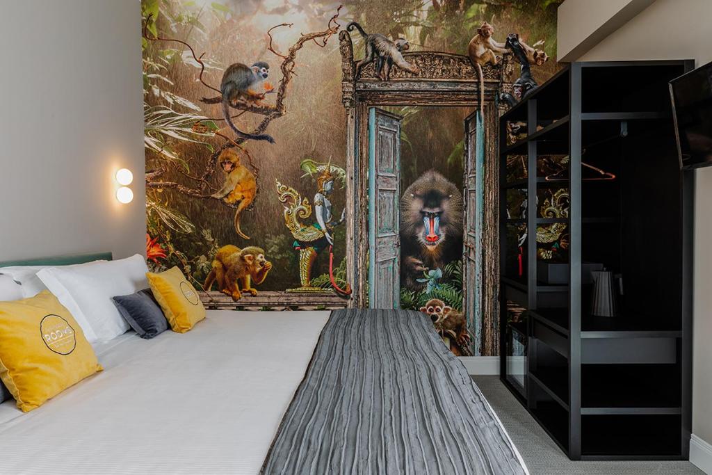 Postel nebo postele na pokoji v ubytování Anjoy&Bleev Rooms