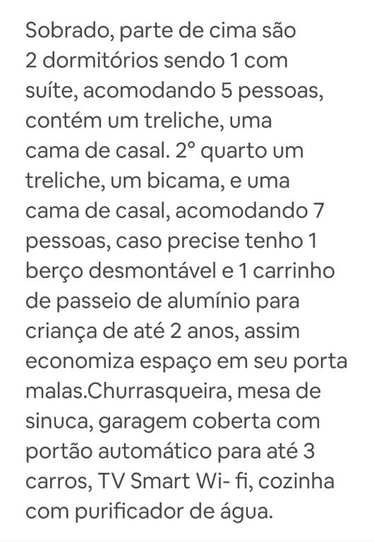  Casa Grande com Piscina e Churrasqueira