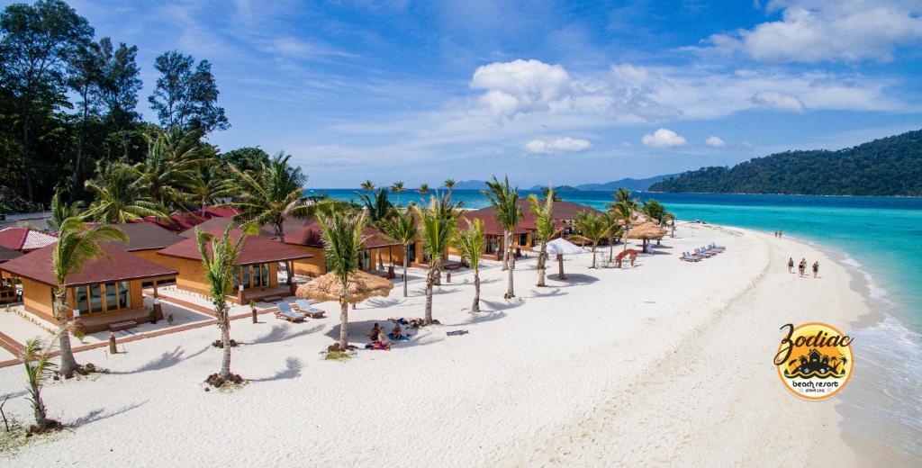 a view of a beach with a resort at Zodiac Seesun Resort in Ko Lipe