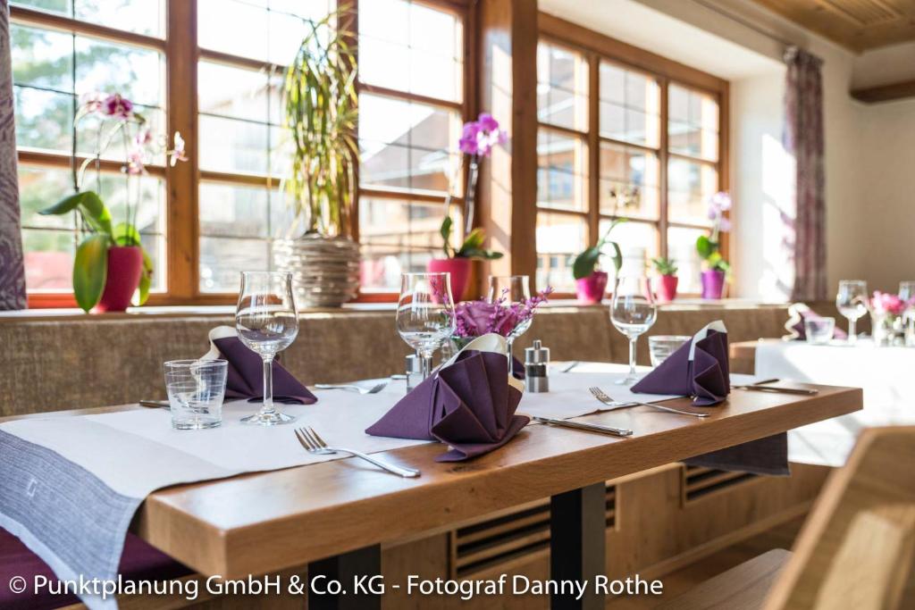 Restaurace v ubytování Das Schwanstein