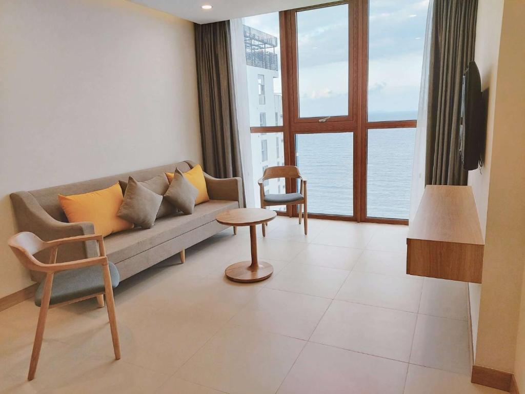 Posezení v ubytování Sun Kiss Hotel
