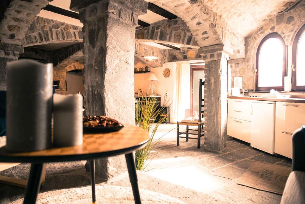 Kuchyň nebo kuchyňský kout v ubytování Casa Alma Grotto